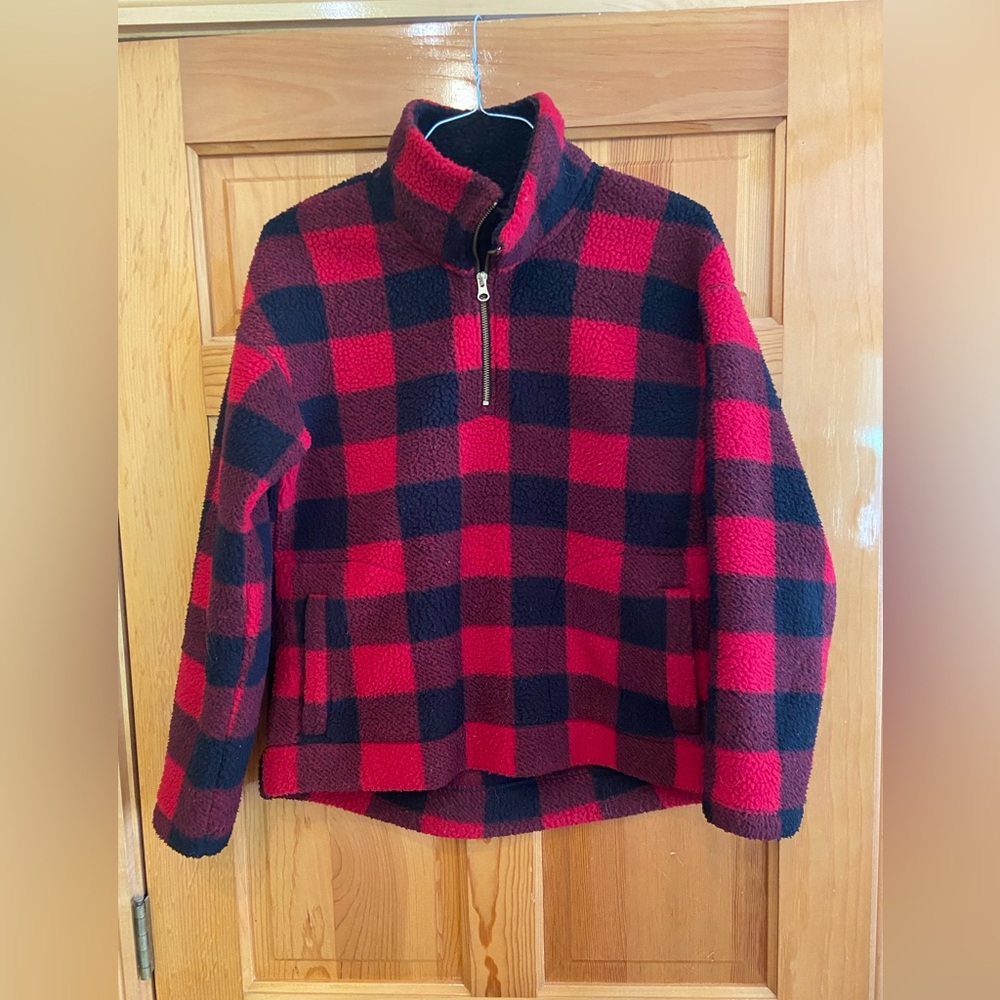 Old Navy Buffalo Plaid Sherpa.